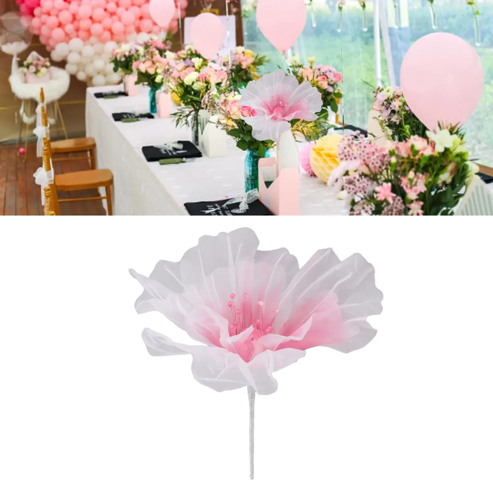 Photography Artificial Lighting - ดอกไม้ผ้าพันคอ 19.7in เส้นผ่านศูนย์กลางนุ่มสีสดใส Light Reusable Handcrafted