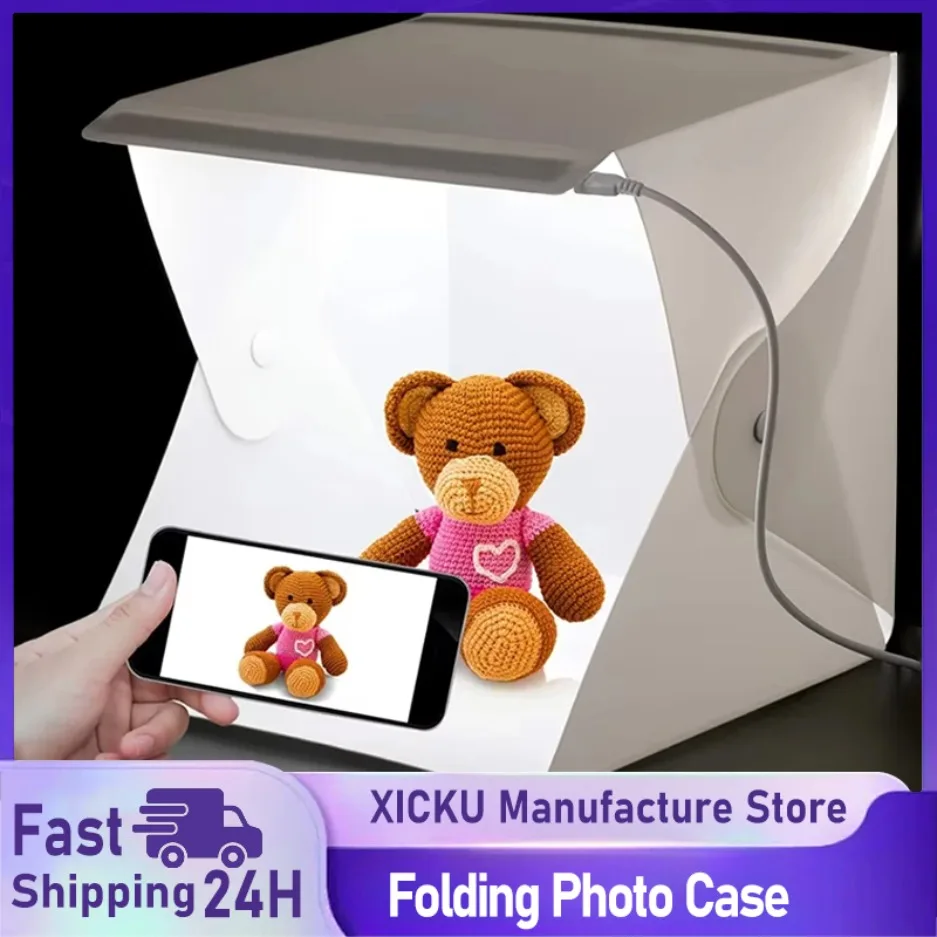 Softbox Portable Strip - ใหม่ Mini พับ Photo Booth Softbox