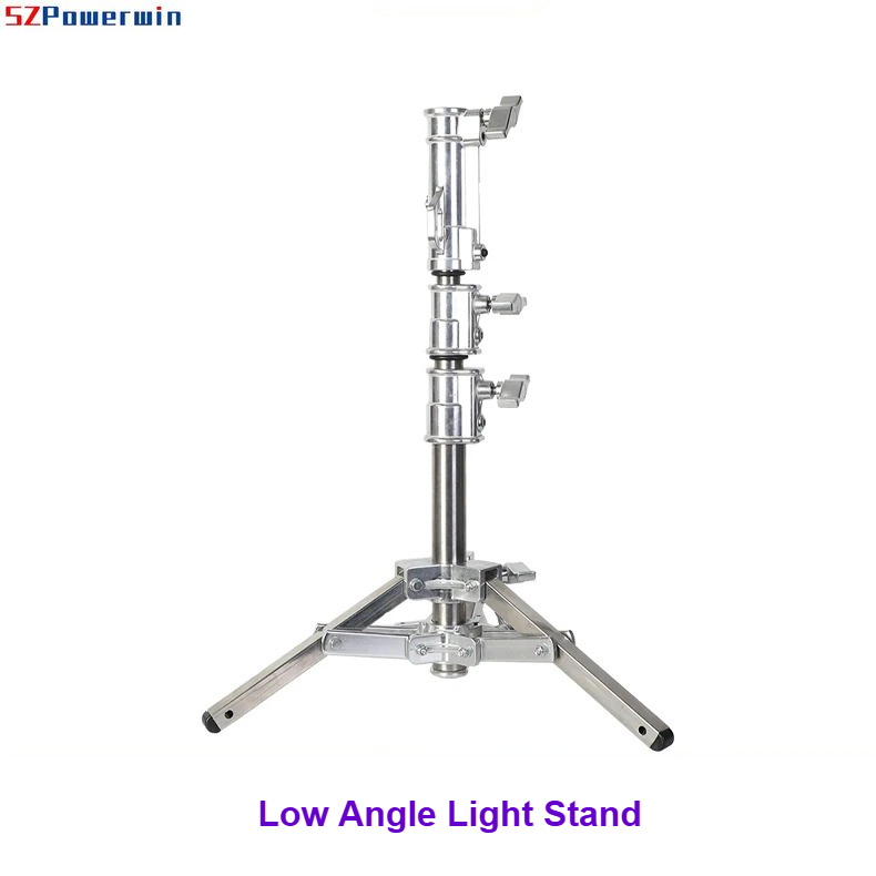 Photography Lighting Material - ขาตั้งไฟแบบมุมต่ำสำหรับการถ่ายภาพ ขาตั้งกล้องระดับพื้นดินสำหรับถ่ายภาพเครื่องประดับ อาหาร สัตว์เลี้ยง วิดีโอ ที่ยึดไฟสปอตไลท์แบบมั่นคง