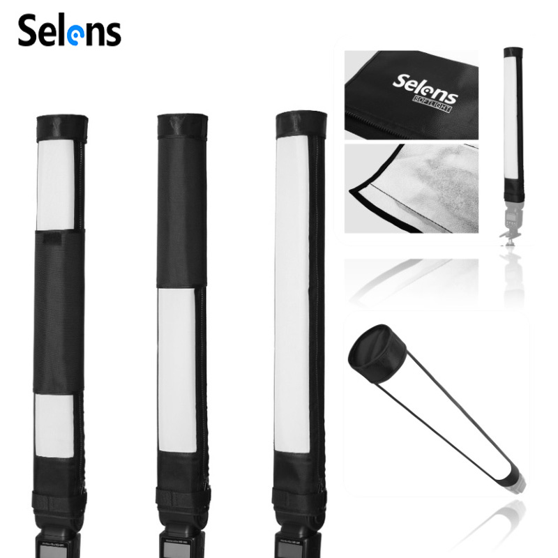 Softbox Portable Strip - SELens แฟลชรองเท้าร้อนแบบพกพา, แผ่นกระจายแสงสำหรับซอฟต์บ็อกซ์แบบพับได้ชุดอุปกรณ์สำหรับถ่ายภาพสตูดิโอ