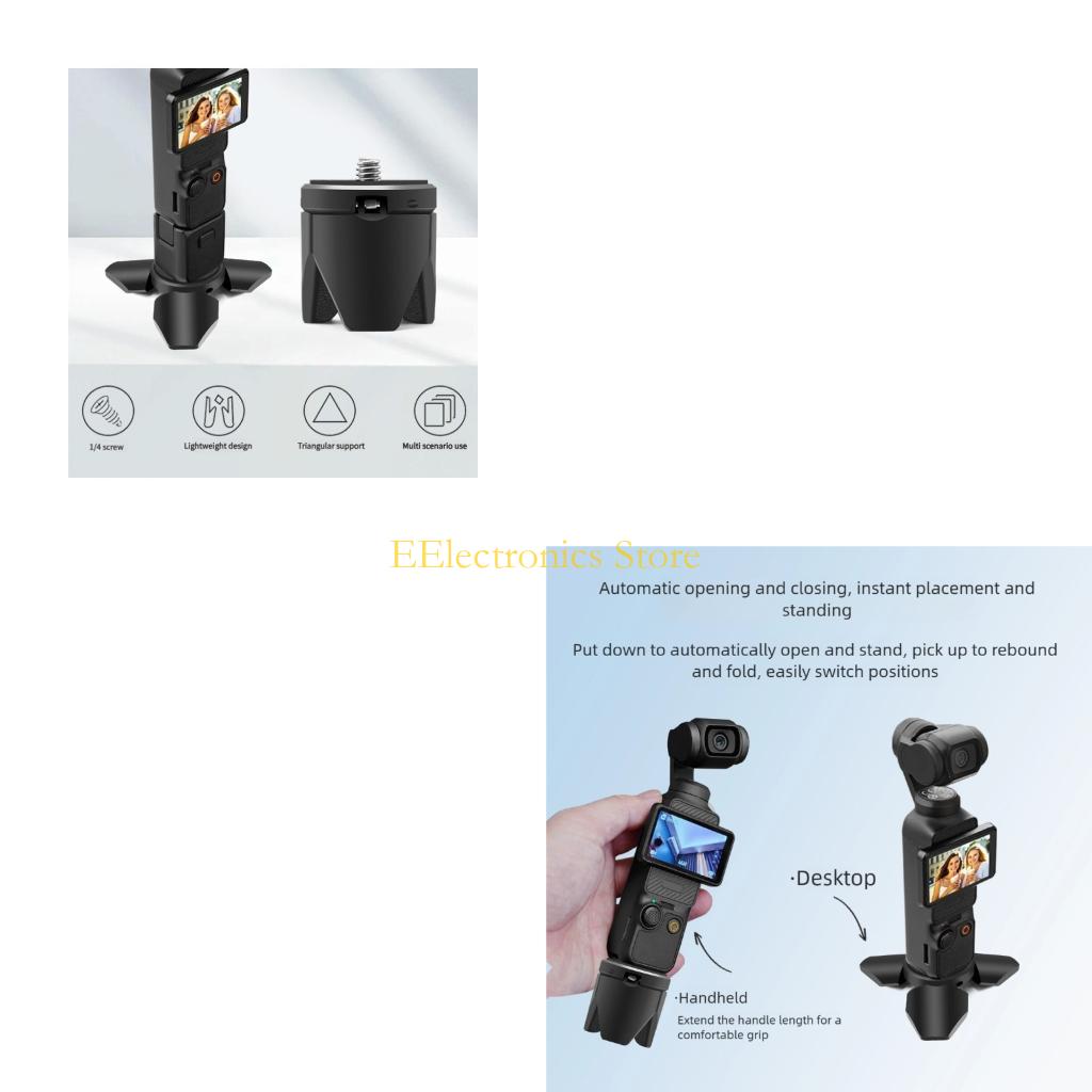 Photography Lighting Reference - B03C ฐานยึดโลหะขนาดพกพา ติดตั้งอัตโนมัติสำหรับเมาท์กล้องดิจิตอล