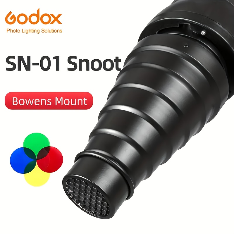 Snoot Flash Modifier - GODOX Bowens Mount Snoot พร้อม Honeycomb