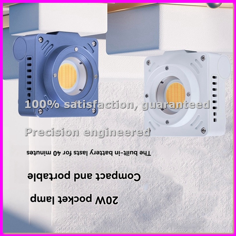 Photography Lighting Grid - ไฟวิดีโอ LED พกพา 20W 2700K-6500K พร้อมซอฟต์บ็อกซ์