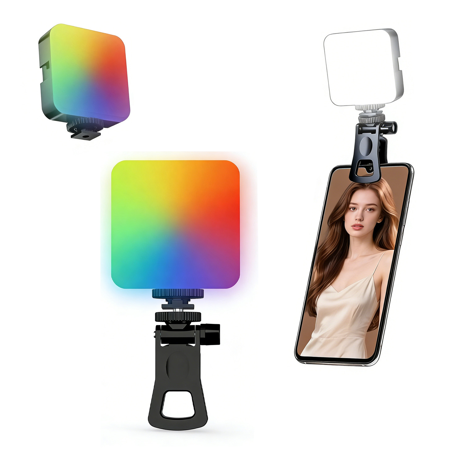 Photography Lightning - ไฟพกพา RGB สำหรับถ่ายภาพกลางแจ้ง ไฟเสริมสำหรับไลฟ์สด กล้องถ่ายรูป ไฟถ่ายภาพสีเต็มรูปแบบ
