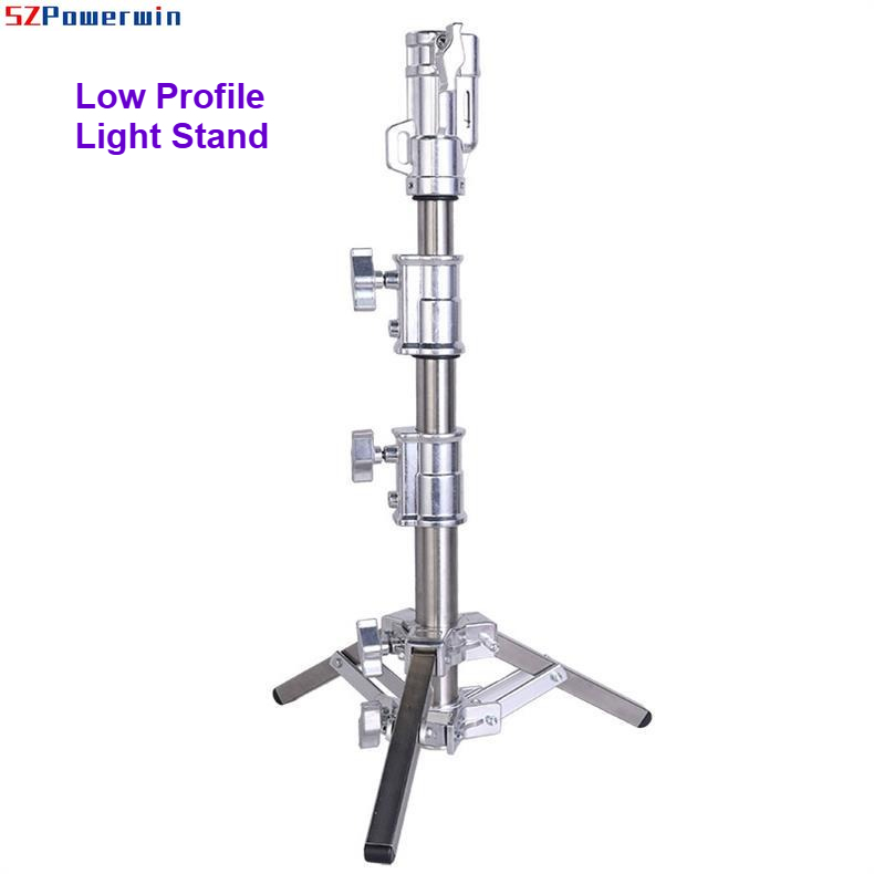 Photography Lighting Material - ขาตั้งไฟแบบเตี้ยสำหรับการถ่ายภาพ ขาตั้งกล้องระดับพื้นดินสำหรับถ่ายภาพเครื่องประดับ อาหาร สัตว์เลี้ยง วิดีโอ ที่ยึดไฟสปอตไลท์แบบมั่นคง