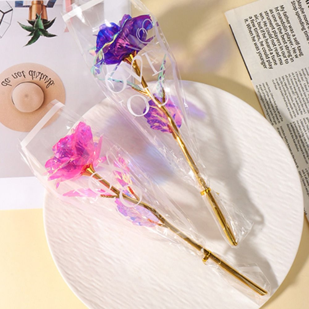 ดอกกุหลาบฟอยล์สีทองเรืองแสง ไฟ - Photography Artificial Lighting บทวิจารณ์และราคา