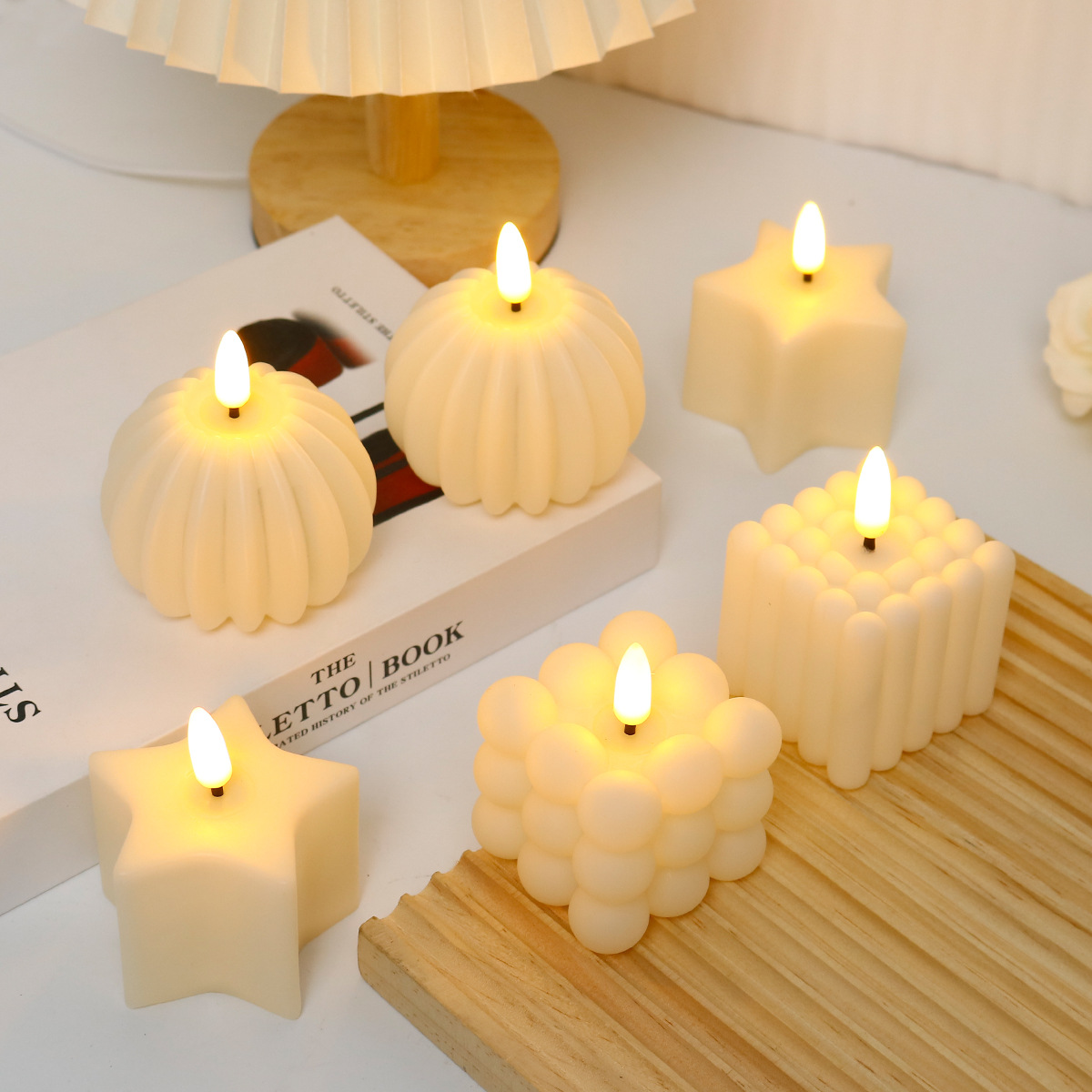 เทียน LED รูปทรงลูกบาศก์ สำหรั - Lighting In Photography บทวิจารณ์และราคา