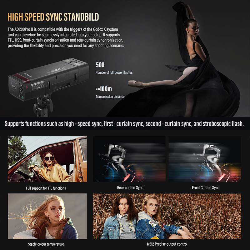 Godox AD200ProII TTL 2.4G กล้อ - Photography Lighting Kit Godox บทวิจารณ์และราคา