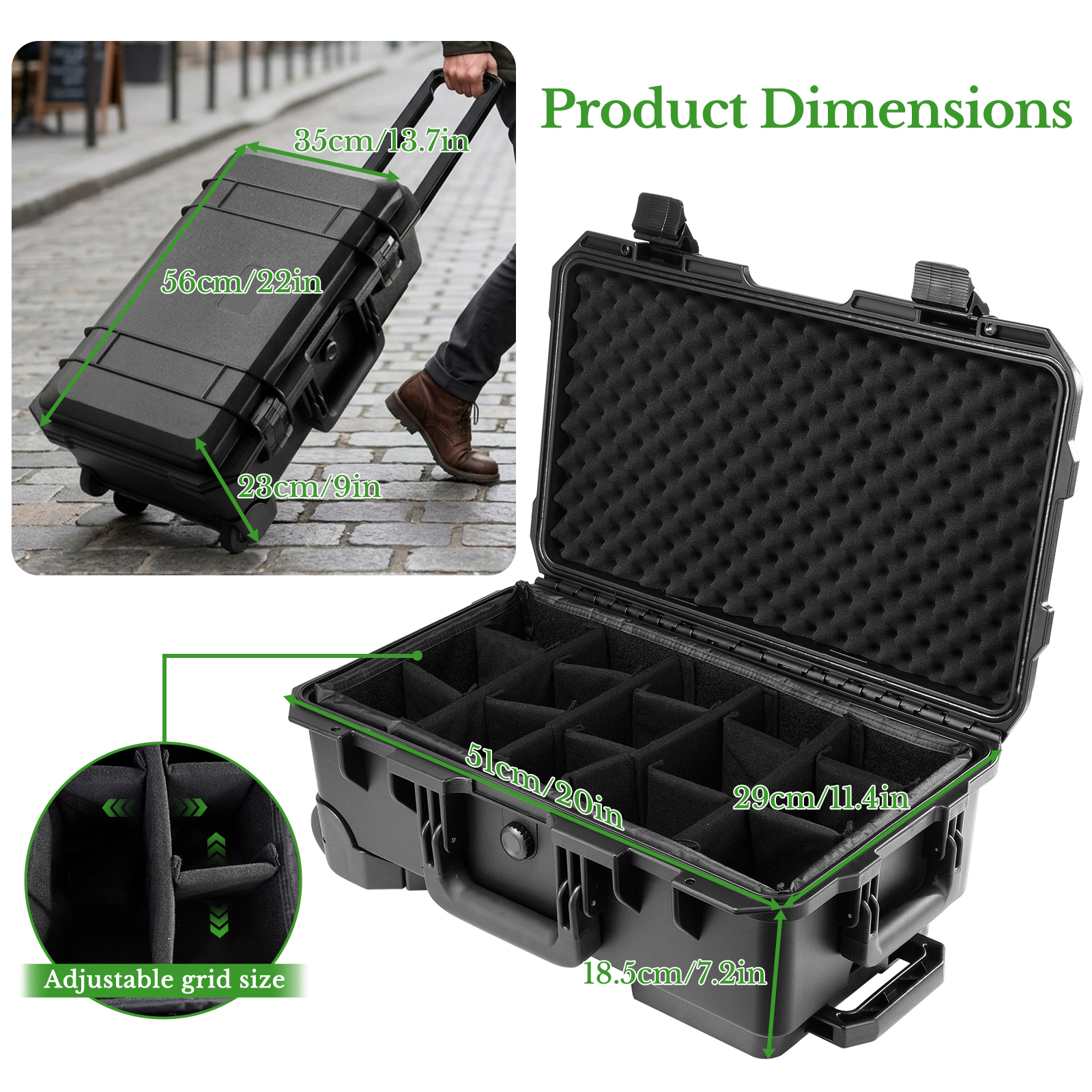 กระเป๋ากล้องแบบแข็งขนาดใหญ่สำห - Photography Lighting Indoor บทวิจารณ์และราคา