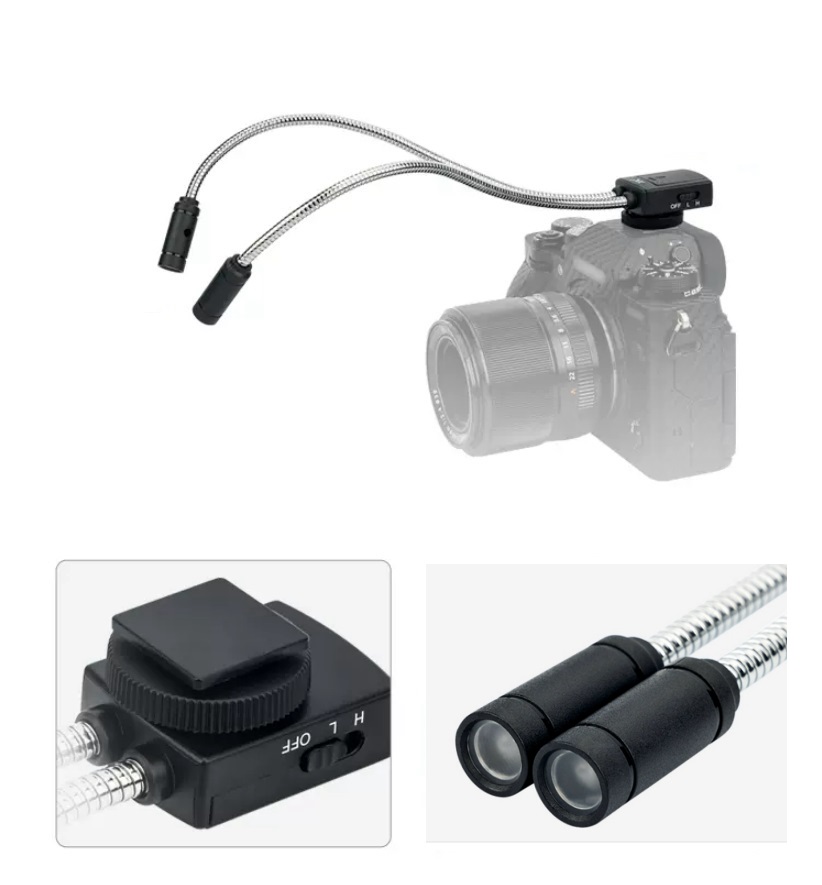 กล้องไมโคร SLR ถ่ายมาโครไฟ LED - Photography Lighting Position บทวิจารณ์และราคา