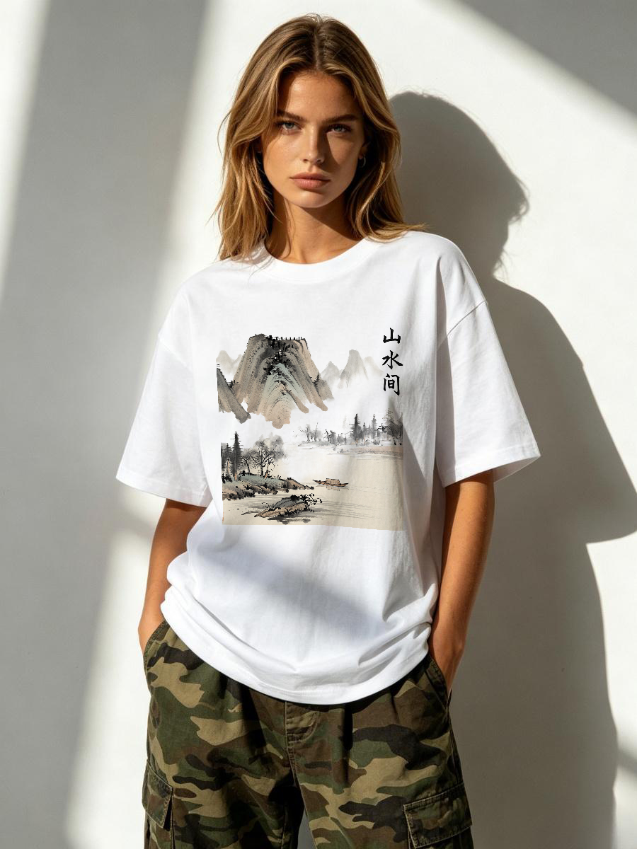 เสื้อยืดผ้าฝ้ายเนื้อบางเบา ลาย - Photography Lighting Director บทวิจารณ์และราคา