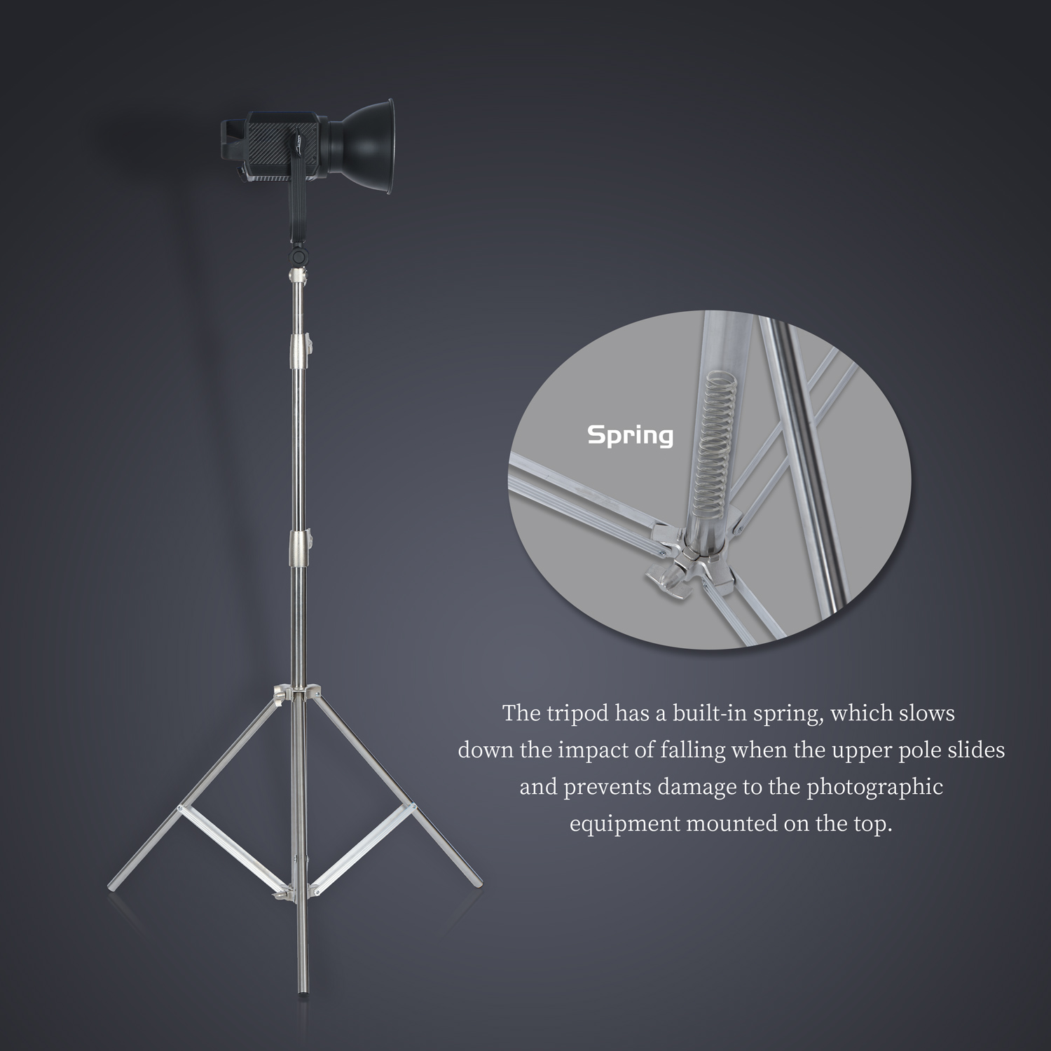 SH 2.8M สแตนเลสสตีลขาตั้ง Heav - Photography Lighting Material บทวิจารณ์และราคา