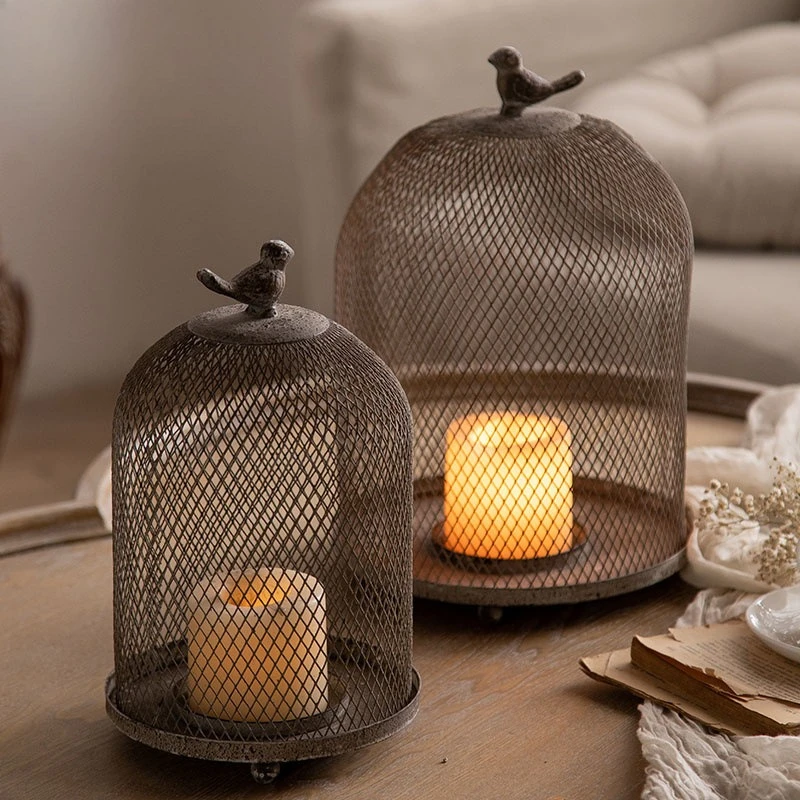 Vintage Iron Birdcage เชิงเทีย - Vintage Photography Lighting บทวิจารณ์และราคา