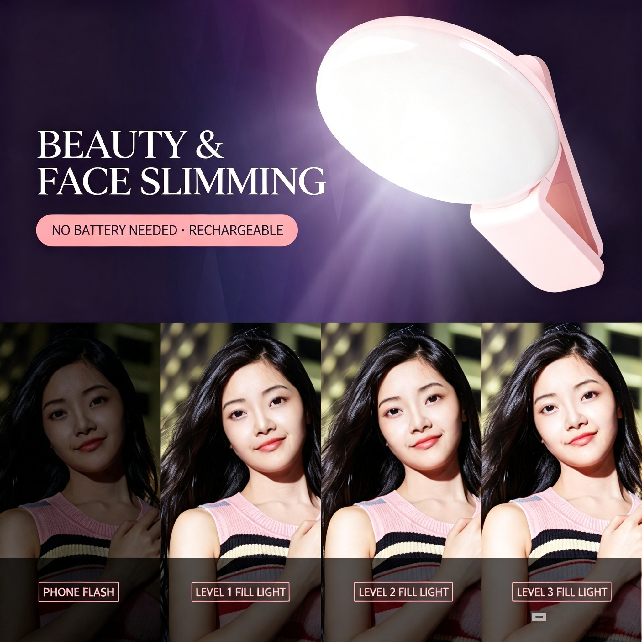 ไฟเซลฟี่แบบวงกลมขนาดเล็ก พกพาส - Photography Lighting Indoor บทวิจารณ์และราคา