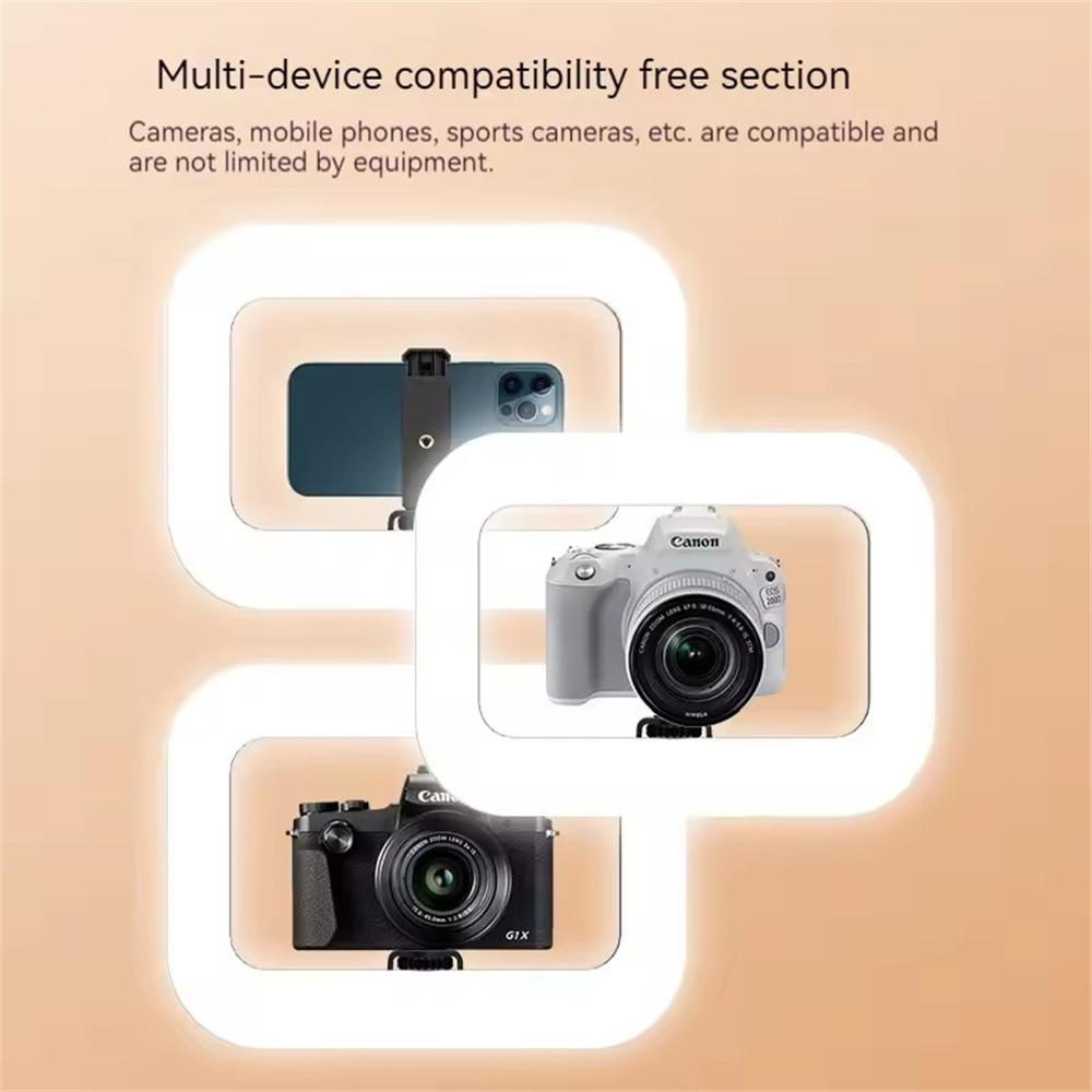 ไฟวงแหวน LED พกพาแบบชาร์จได้ R - Photography Artificial Lighting บทวิจารณ์และราคา