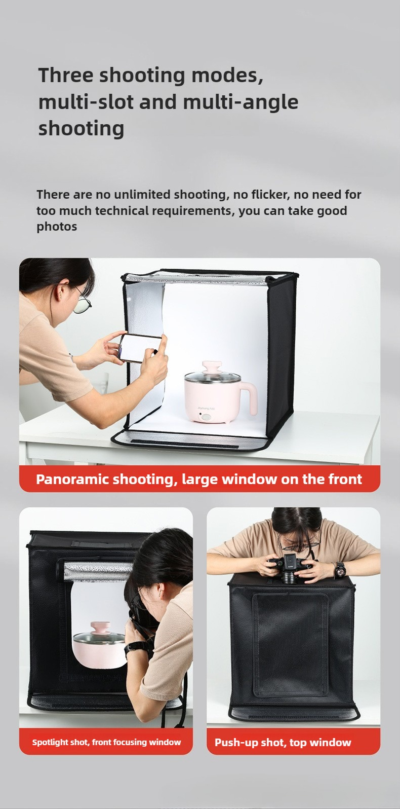 40 ซม.การถ่ายภาพ LED สตูดิโอไล - Photography Lighting Kits บทวิจารณ์และราคา
