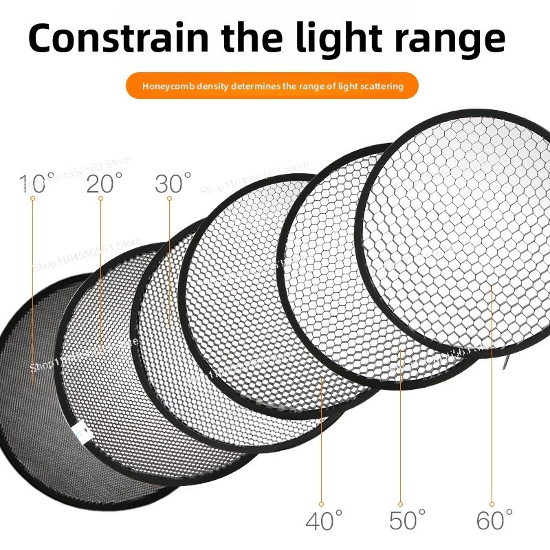 ฮันนี่โคมกริดแบบมาตรฐาน - ตัวป - Photography Lighting Grid บทวิจารณ์และราคา