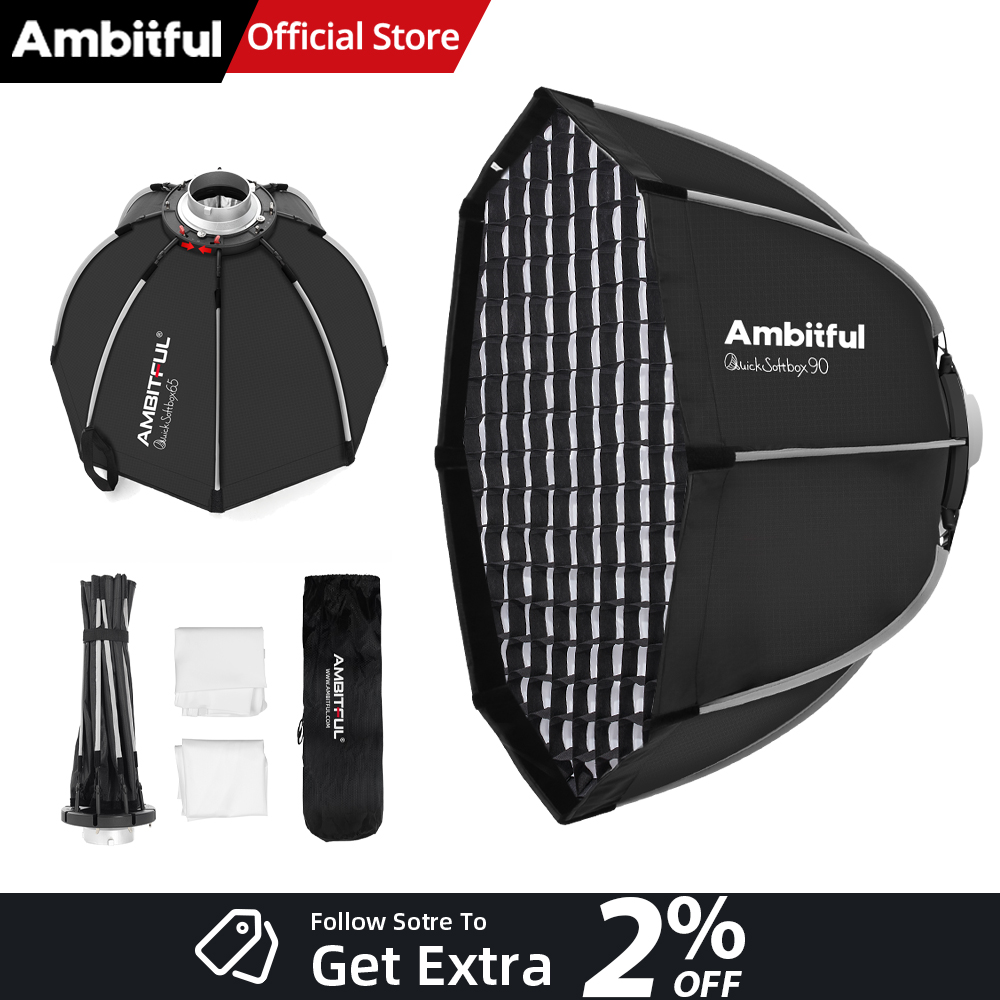 ซอฟต์บ็อกซ์ AMBITFUL 90 ซม. แบ - Photography Lighting Grid บทวิจารณ์และราคา