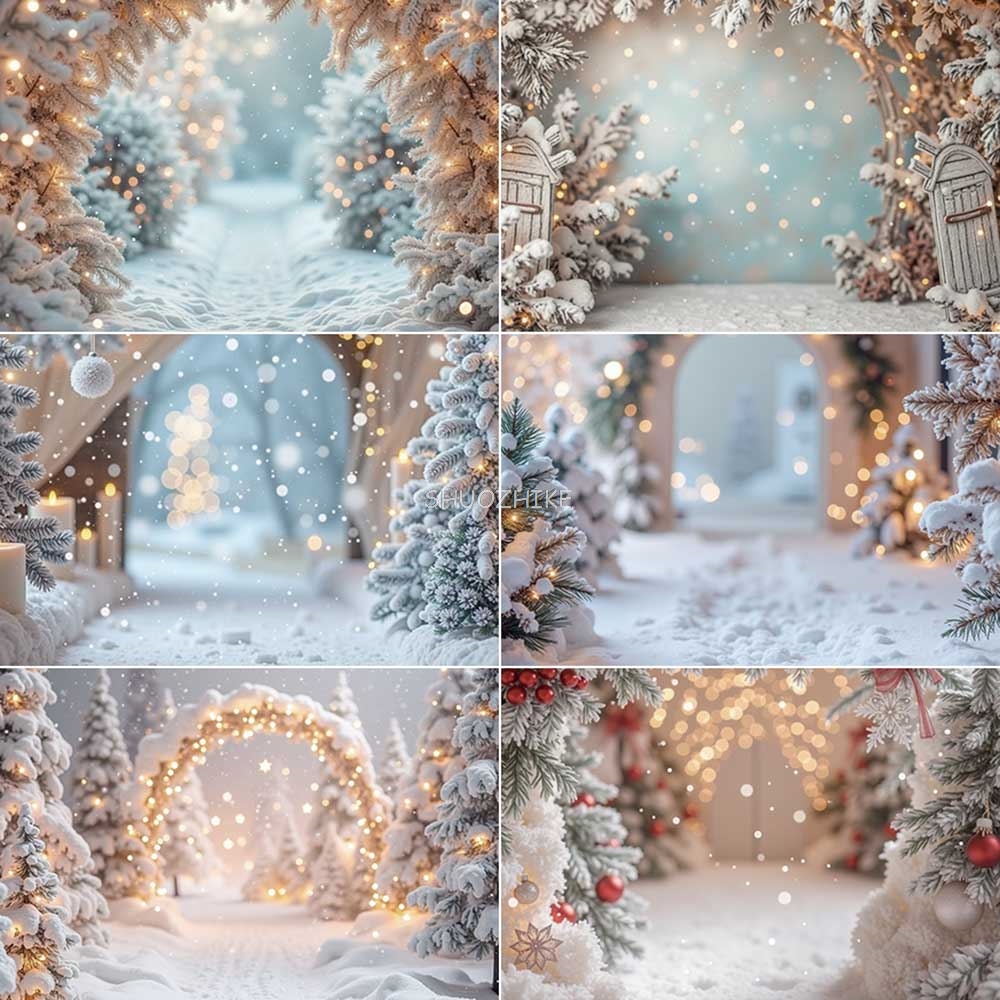 หิมะคริสต์มาสไฟสีขาว Bokeh ฉาก - Photography Lighting White Background บทวิจารณ์และราคา