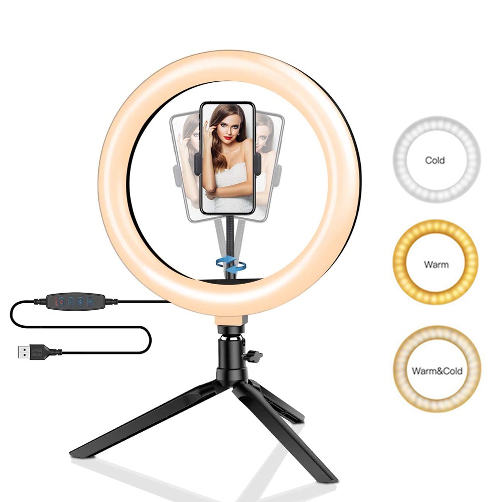 26 ซม.10 นิ้ว LED แหวน Selfie  - Photography Lightning บทวิจารณ์และราคา