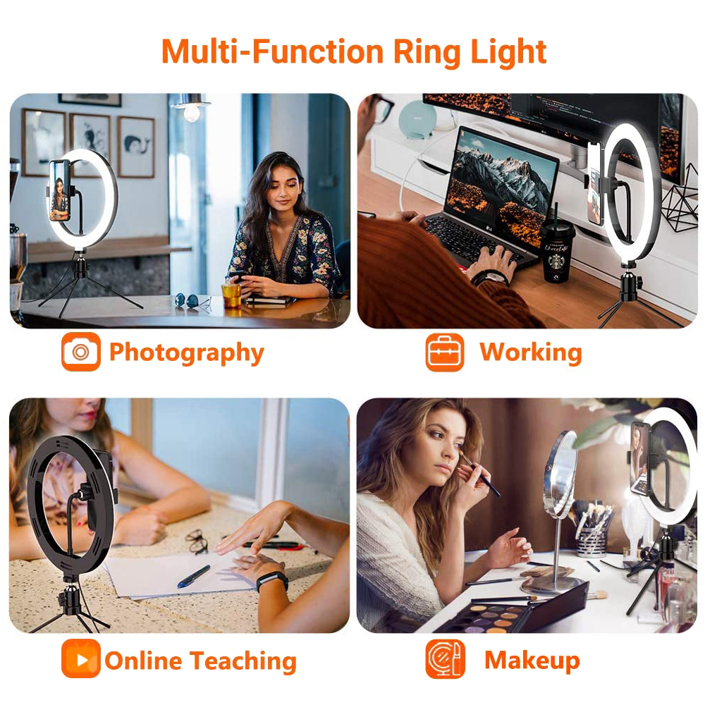 26 ซม.10 นิ้ว LED แหวน Selfie  - Photography Lightning บทวิจารณ์และราคา