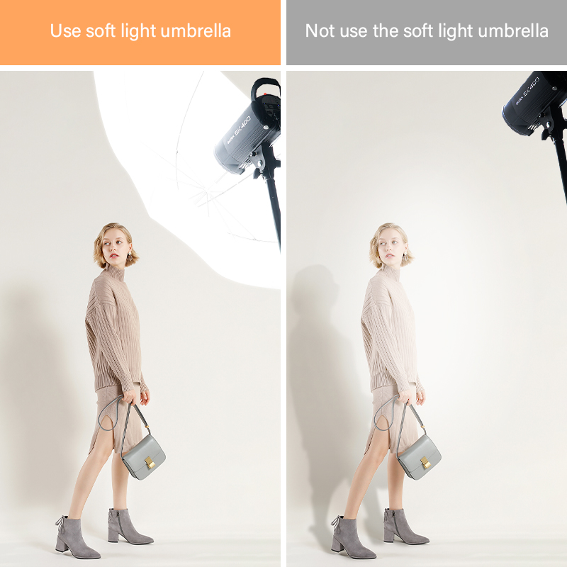 ร่มกระจายแสงสีขาวใสขนาด 76 * 8 - Photography Lighting Set บทวิจารณ์และราคา