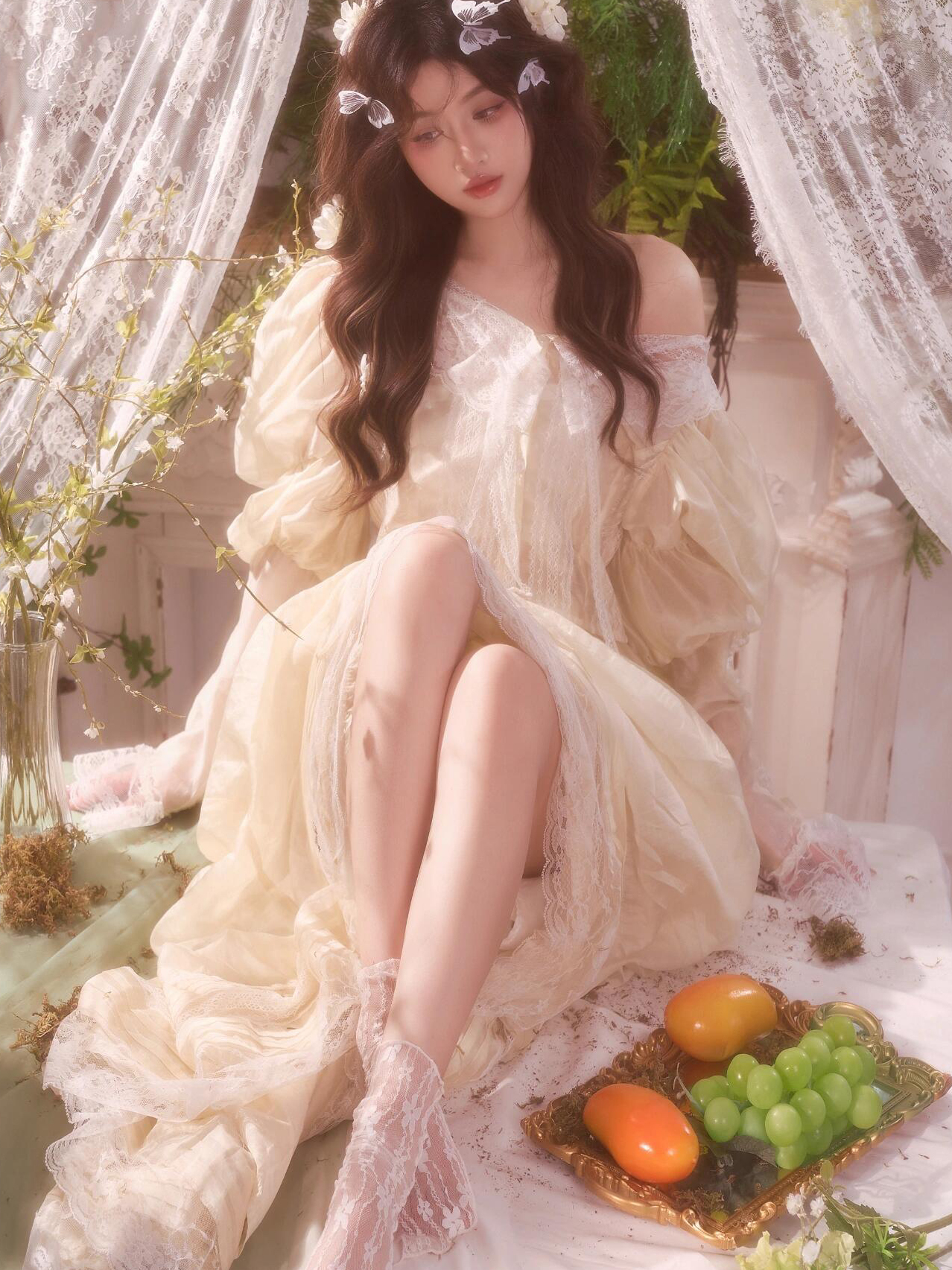ชุดแต่งงานสไตล์วินเทจ ภาพวาดสี - Vintage Photography Lighting บทวิจารณ์และราคา