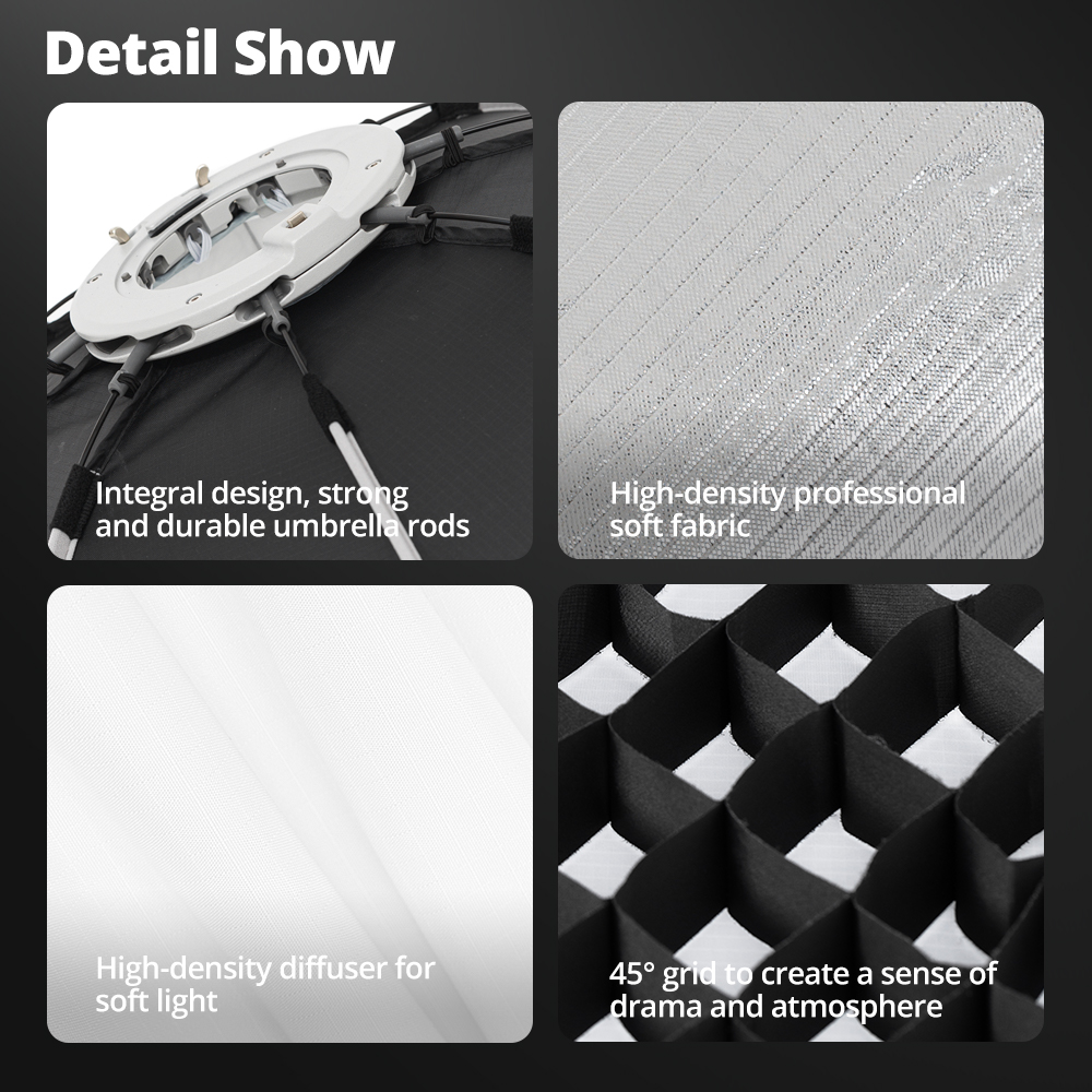 ซอฟต์บ็อกซ์ AMBITFUL Q7II 55/6 - Photography Lighting Grid บทวิจารณ์และราคา