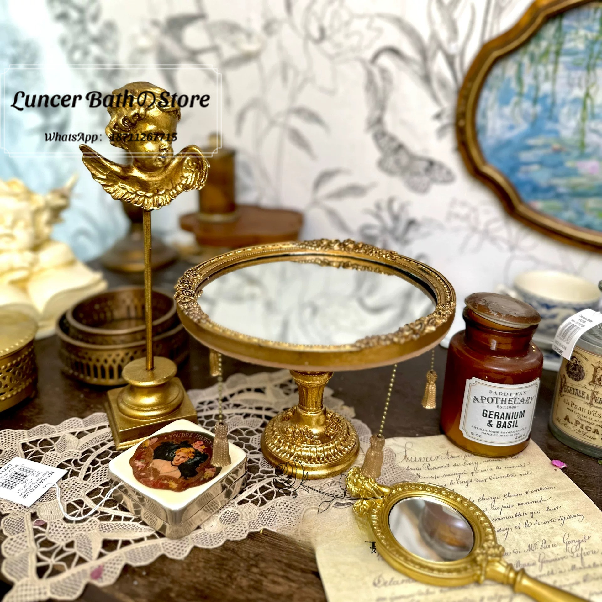 ถาดกระจกสไตล์วินเทจแบบคอร์ท, จ - Vintage Photography Lighting บทวิจารณ์และราคา