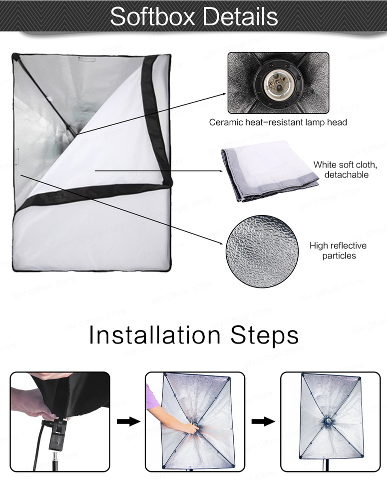 ชุดอุปกรณ์ถ่ายภาพวัสดุอลูมิเนี - Photography Lighting Material บทวิจารณ์และราคา