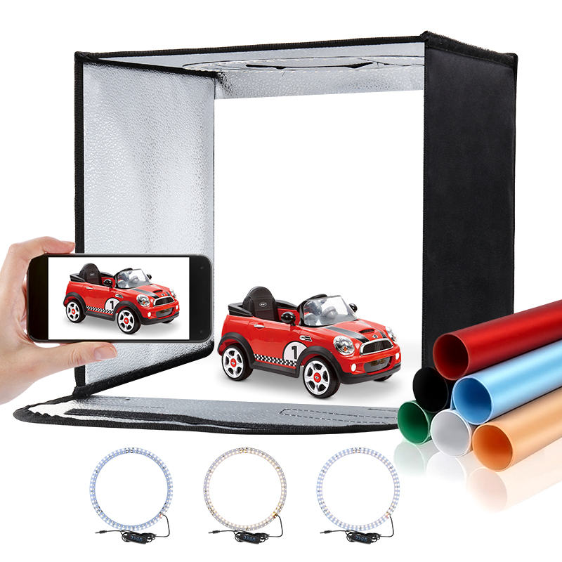11.8x11.8 นิ้วพับสตูดิโอถ่ายภา - Photography Lighting Kits บทวิจารณ์และราคา