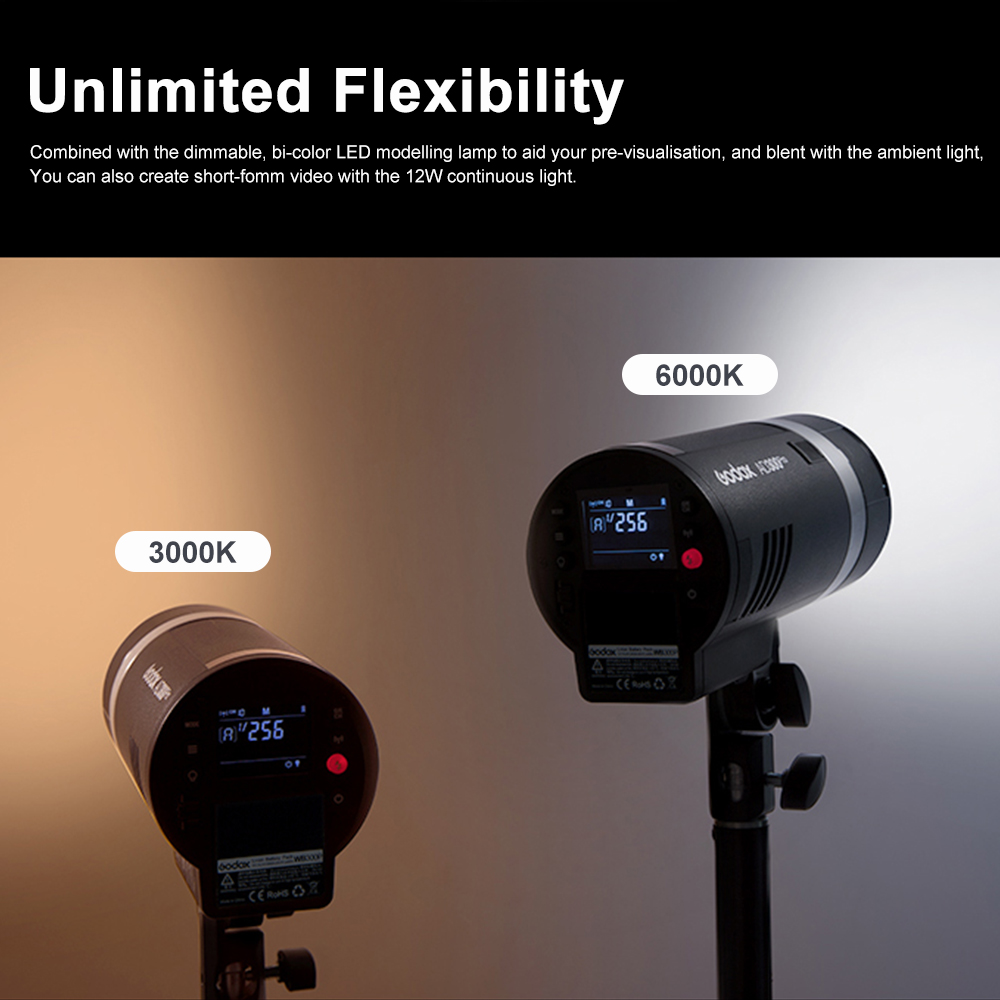 แฟลช Godox AD300Pro สำหรับใช้ง - Photography Lighting Kit Godox บทวิจารณ์และราคา