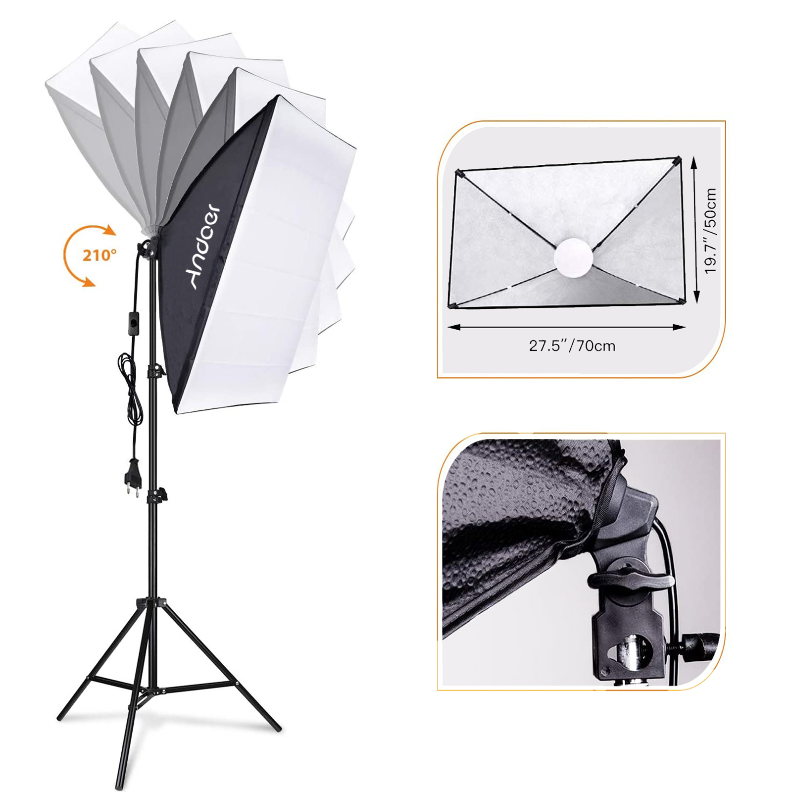 Andoer สตูดิโอถ่ายภาพชุด Softb - Photography Lighting Kits บทวิจารณ์และราคา