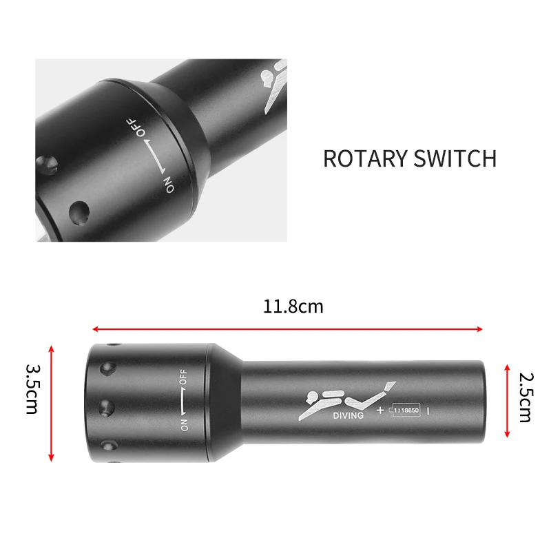 ไฟฉายดำน้ำ LED รุ่นใหม่ T6 ระย - Lighting In Photography บทวิจารณ์และราคา