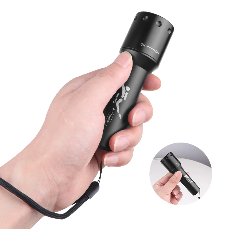 ไฟฉายดำน้ำ LED รุ่นใหม่ T6 ระย - Lighting In Photography บทวิจารณ์และราคา