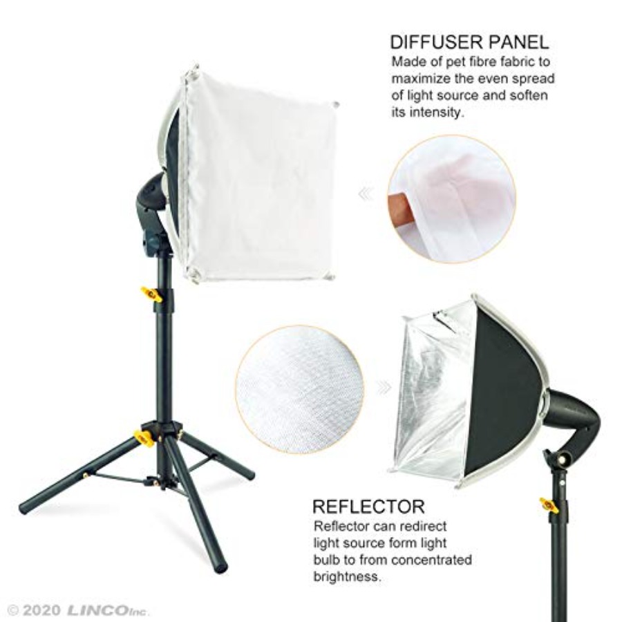 ชุดไฟสตูดิโอแบบพกพาขนาดเล็ก 8x - Photography Lighting Kit In Store บทวิจารณ์และราคา